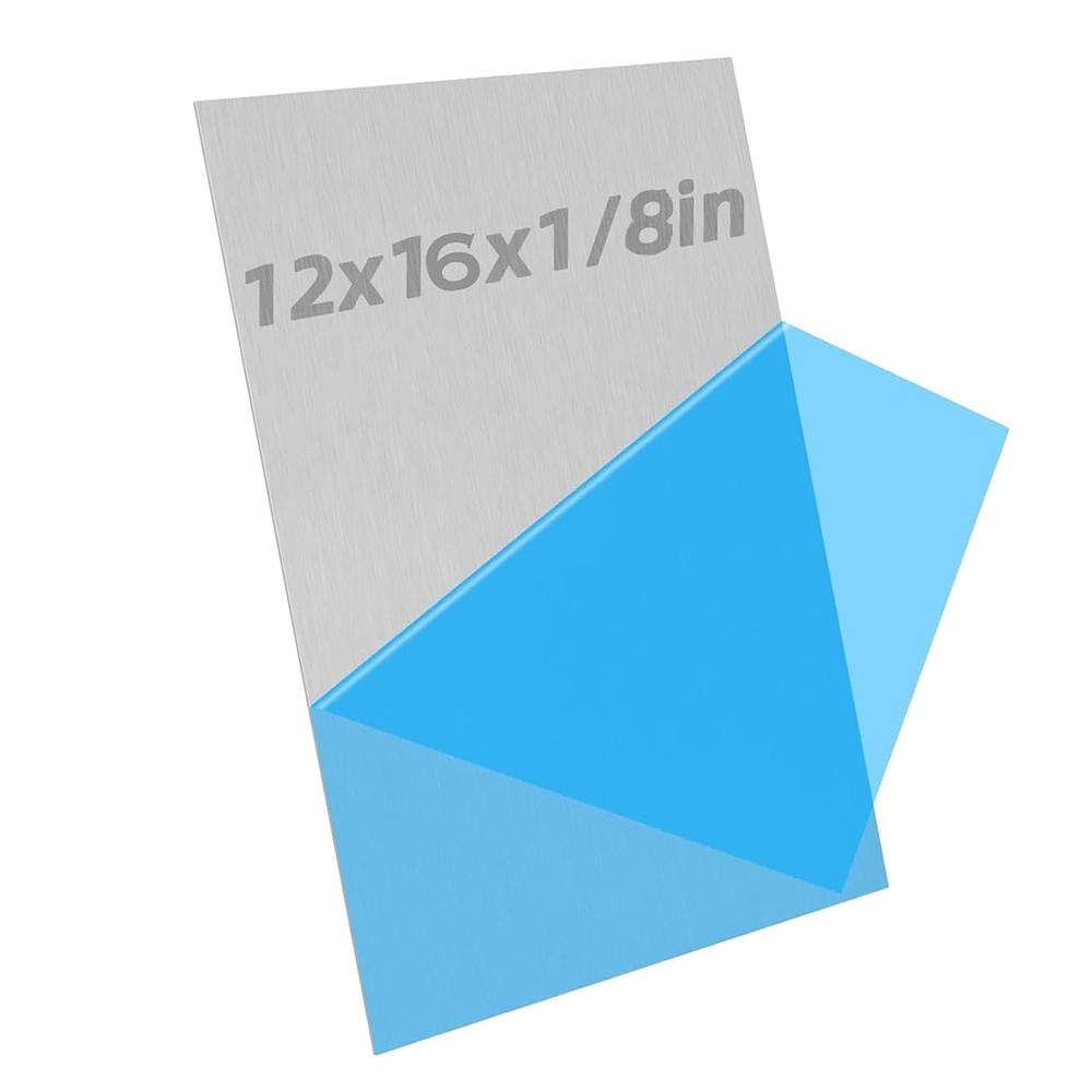 6061-T6 Aluminum Sheet 12X16X1/8 Inch Thickness Durable Aluminum Plate, Thick
