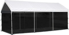 ShelterLogic MaxAP Screen House Enclosure Kit, 10 ft. x 20 ft. (Frame and Canopy