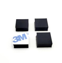 1/2″ Square Stick on Rubber Bumpers Feet 3/16″ Thick Non Slip Pads 3M 12-100P