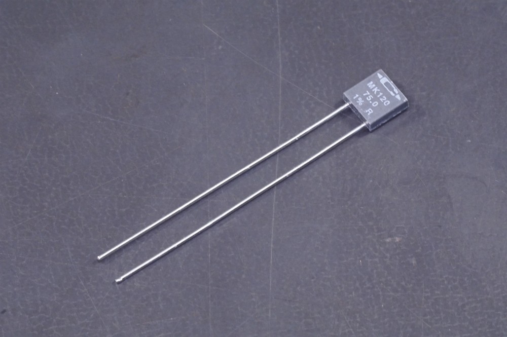 MK120-75.0-1% Caddock Power Film Resistor 75 Ohm 1% 500mW 1/2W Radial NOS