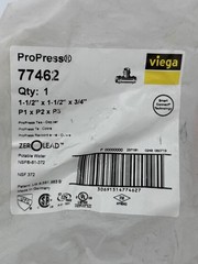 Viega ProPress 77462 Copper Tee Fitting 1-1/2 X 1-1/2 X 3/4 Zero Lead Germany