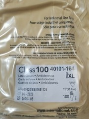 CERTICLEAN® Class 100 Latex Gloves, Pack of 100, Ambidextrous, powder-free – XL
