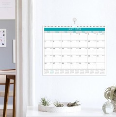 Calendar 2026, 12 Months from January 2026 to December 11.5 x 15 inch, Gray