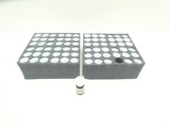 Set Of 72 Thermo 139-20A Premium Pack Amber Glass Voa Vials W/ 0.125in Septa
