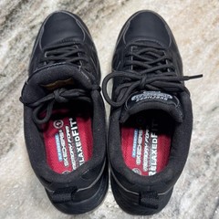 Skechers Work Shoes Women 7.5 Black Relaxed Fit Memory Foam Slip Resistant 77200