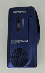 Olympus Pearlcorder S702 Microcassette Voice Recorder FOR PARTS NOT WORKING