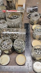 50 POUNDS OF ASSORTED TINNERS RIVETS AND OTHERS. TAKE THEM ALL.