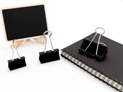 Large Black Binder Clips, 1.6-Inch Width, 80-Pack, 0.66-Inch Capacity