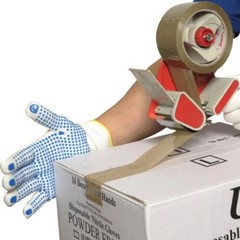 1, 5, 10, 20 Handling Work Safety Gloves with PVC Polka Dotted Grip Palm ANSI