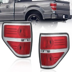 Tail Light Assembly Red Chrome for Ford F150 2009-2014 BL3Z13404AA