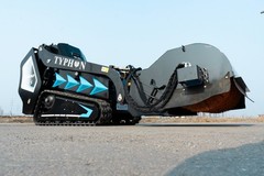 TYPHON STOMP X1300 & STOMP 509 Pickup Sweeper Broom Mini Skid Steer Attachment