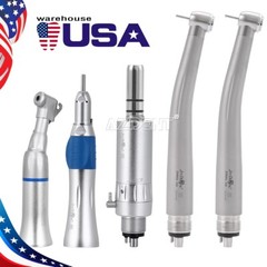 Dental PANA MAX E-Type Push Button High&Low Speed Handpiece Kit 4Holes