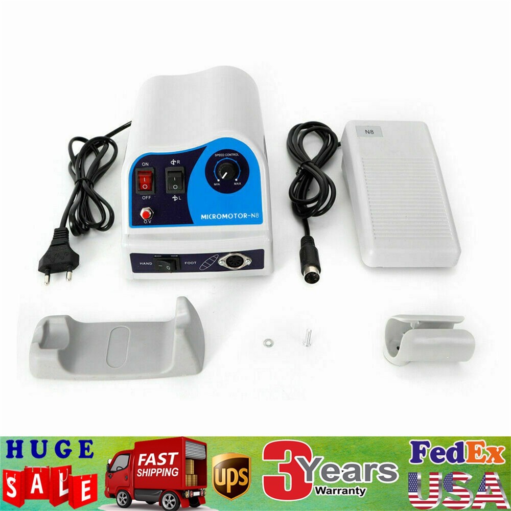 Dental Lab Polishing Handpiece 45K RPM Electric Micromotor N8 Polisher