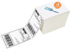 100-Pack 4 x 6 Thermal Labels – Perforated Shipping Labels with Strong Adhesive