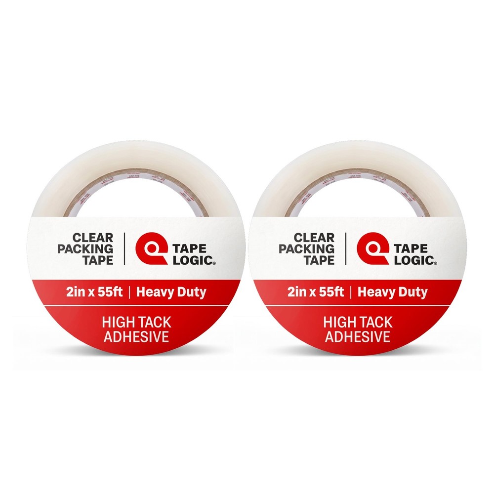 Tape Logic Packing Tape (2-Rolls), 2″ x 55 yd – Heavy Duty Packaging Tape Refill