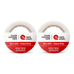Tape Logic Packing Tape (2-Rolls), 2″ x 55 yd – Heavy Duty Packaging Tape Refill