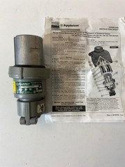Appleton ACP6044BC 60A 4W 4P 600VAC Powertite Aluminum Clamping Ring Plug
