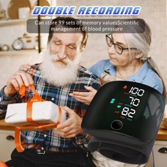 Automatic Wrist Blood Pressure Monitor BP Cuff LCD Heart Rate Machine Tester