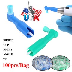 100 Dental Disposable Polishing Prophy Angles /Polishing Cups Prophy Brushes OR