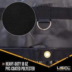 Heavy Duty Coil Tarp – 7’x7’x7′ – 18 oz. Black Tarp