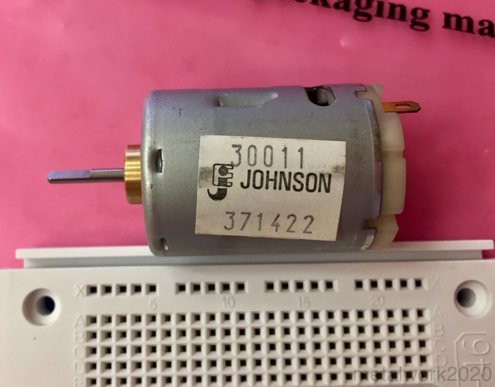 Johnson Electric DC Motor, 9000rpm, 18000rpm, 6-24VDC, 6V, 9V, 12V, 24V