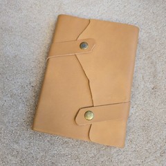 Genuine Italian Leather Journal Pratesia Florence Made In Italy 8.5”x6” Tan