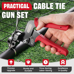 Cable Tie Tool Gun Stainless Steel Cable Tie Tool Repair W/150PCS Metal Zip Ties