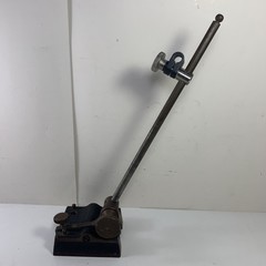 The L.S. STARRETT CO ATHOL, MASS. USA SURFACE GAGE w/ 9” Post & Snug
