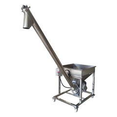 110V 1.1KW Spiral Powder Automatic Feeding Machine 100L Conveyor Height 1.7M