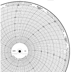 Graphic Controls Clh Gdsv0100u100 Chart, 10 In, 0 To 100, 7 Day, Pk100