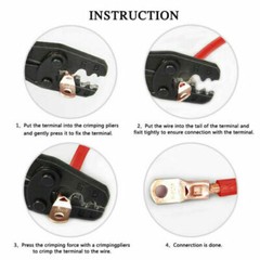 280PCS Car Copper Lug Ring Terminals Cable Electrical Wire Crimp Connectors Kit