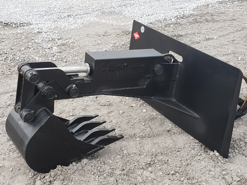 Hydraulic Backhoe Attachment with 12″ Bucket Fits Bobcat MT Mini Skid Steer