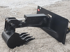 Hydraulic Backhoe Attachment with 12″ Bucket Fits Bobcat MT Mini Skid Steer