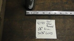1.500 (1-1/2 inch) Dia x 30.75 inches, 4140 Alloy Steel Round Rod, Bright finish