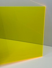 YELLOW FLUORESCENT ACRYLIC PLEXIGLASS 1/8″ X 8″ X 12″ PLASTIC SHEET