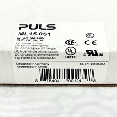 PULS ML15.051 DIN Rail Power Supply 5V DC 3A 15W MiniLine