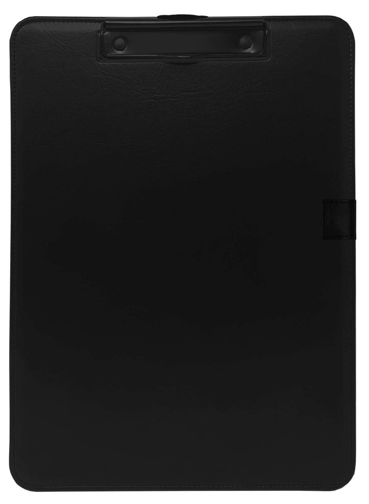 Clipboard Faux Leather Single Black