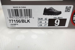 Skechers 77156 Nampa Memory Foam Slip Resistant Black Work Shoes, Size: 9