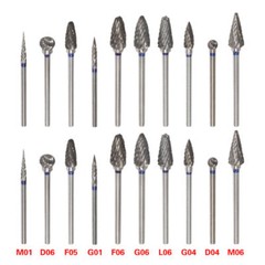 Dental Lab Polishing Drills Tungsten Steel Carbide Bur HP 2.35MM Burs 10 Model