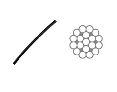 Stainless Steel Black Oxide Cable Wire Rope 1/8″x 500ft,316 , 1×19 Construction