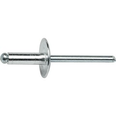 Large Flange Pop Rivets Aluminum Body Steel Mandrel Dome Head Blind Every Size