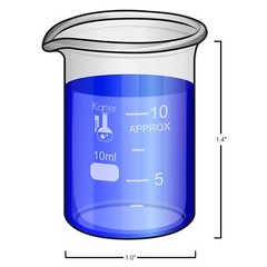 6 Pack Glass LabBeaker Set Measuring 3.3 Boro Griffin 10 50 100 250 500 1000ml