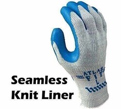 Atlas Fit 300 Blue Latex Palm-Dipped Blue Rubber Work Glove X-Large, 72-Pair