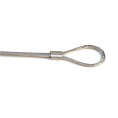 Stainless Steel Wire Rope Ferrule, 304 Stainless Steel / Copper , For Crimping