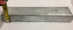 Whole Linotype Alloy Ingot About 5 pounds (4% Tin, 12% Antimony and 84% Lead)