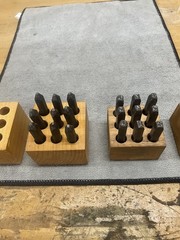 Young Bros Stamp Works 3/16” & Mark Rite 1/8” Steel Punch Numbers Sets