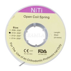 10 Roll Dental Orthodontic Niti Open Coil Spring Spool Dia.010 *030 ” inch 914mm