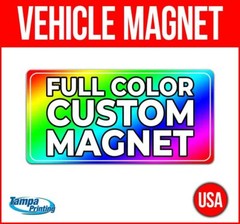 CUSTOM DESIGN Heavy Duty Vehicle Magnet Truck Car Sticker Sign USA CUSTOM