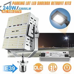 240W LED Shoebox Retrofit Kits Light Fixture Commercial Parking Lot Street Lamp