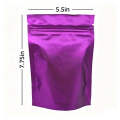 14g Custom Printed 5.5×7.75in Mylar Bags Odor Proof Resealable For Candy